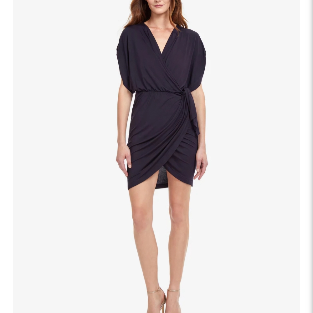 Gottex Moontini Beach Dress/cover up Elegant Black Wrap Dress